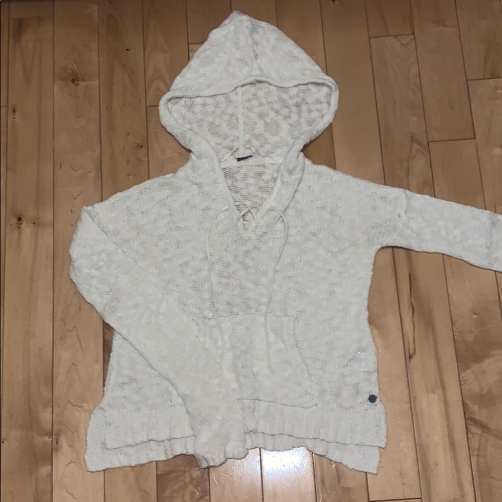 Billabong White Hooded Sweater